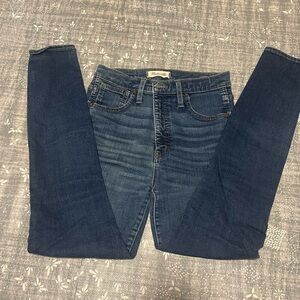 Madewell 10inch high rise skinny jeans